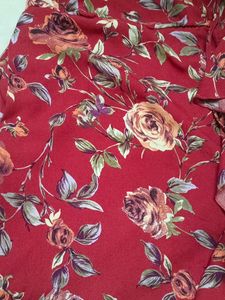 Red Flower Dress 👗