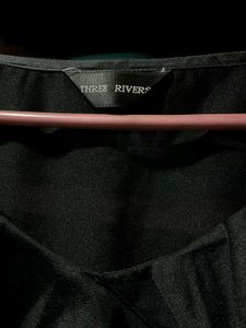 Chic Black Ruffle Top