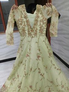 Elegant Embroidered Ethnic Gown