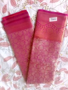 Smooth Banaras pattu saree