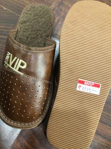 Men&#39;s VIP Brown Slippers