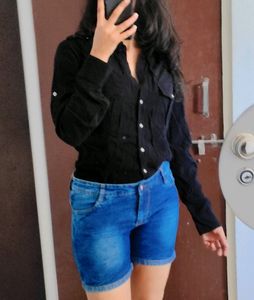 UNISEX Opaque Jet Black Flap Pockets