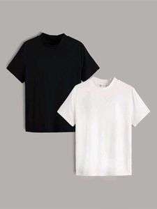 t shirt combo of black n white color