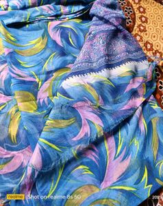 Blue Floral Saree