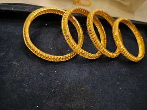 BANGLES FOR 1 GRAM GOLD MIXED WITH ALLOYS.