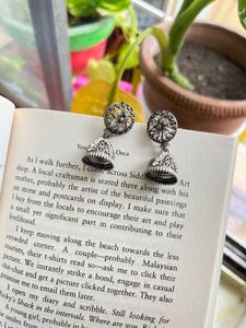 Silver Jhumka Earrings