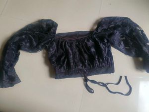 Black Top Off Shoulder