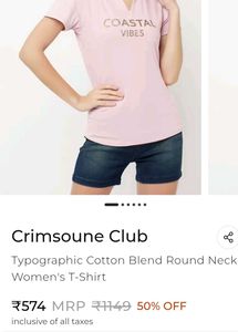 Coastal Vibes Pink Tee