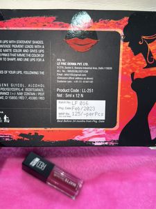 CHERRY COLOR MATTE LIPSTICK