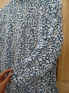White and blue top