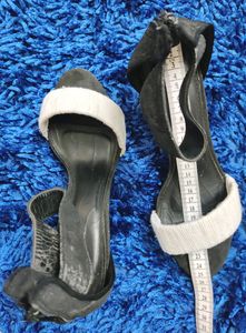 Black and White Pencil Heel Stilletoes