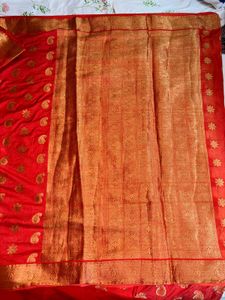 Gorgeous Banarasi Red Saree