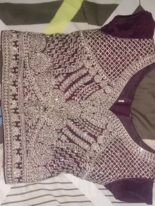 Elegant Purple Lehenga Skirt