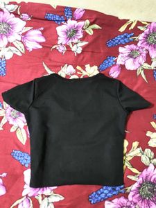 Black V-Neck Tee