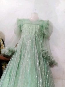 Elegant Green Ethnic Gown
