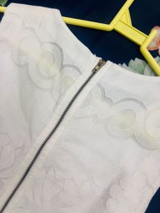 White Lace Mini Dress