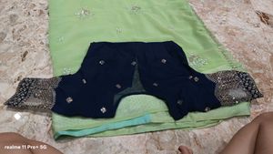 embroidery party wear saree