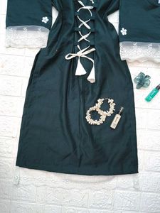 Corset Back Long Kurti 🎀