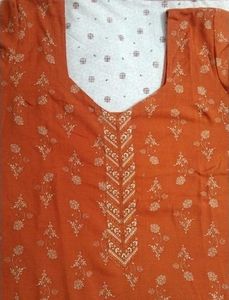 Floral Orange Pant Suit