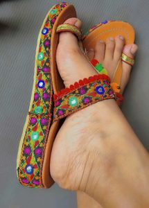 Handcrafted Jaipuri Embroidered Ethnic Flats