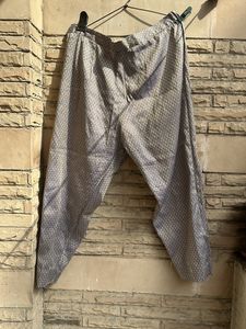 Lavender Gold Toned Banarasi Cotton Suit Set