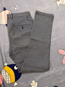 Textured Dress Grey Pants