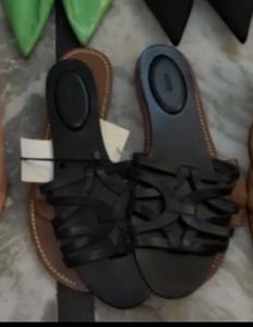 MANGO LEATHER FLATS