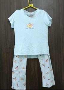 Cartoon Pajama Set🩷💛(3 more skirt n t shirt)