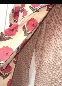 Elegant brand new floral kurta set.
