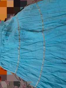 Blue Tiered Skirt