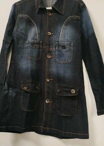 Denim Mini Shirt Dress