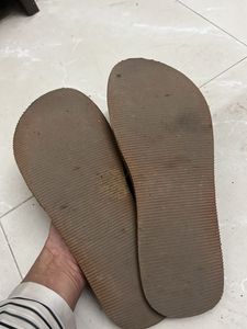 Leopard Print Woven Slides