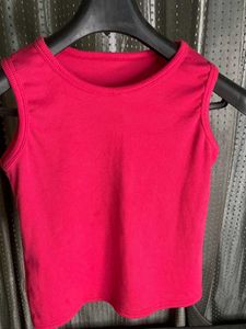Pink Ribbed Tank Top