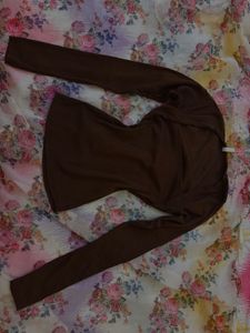 Brown Long Sleeve Top- Bust Size: 30-34