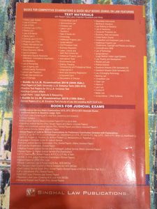 LLB Solved Papers - Singhal
