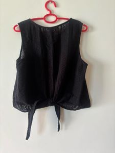 H&amp;m Styled Tie Back Top