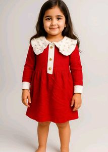 Winter Baby Girl Frock