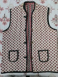 Reversible Quilted Jaipuri cotton jacket