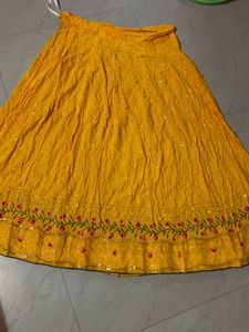 Yellow Embroidered Lehenga