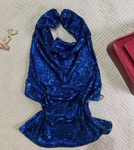 Sparkling Blue Sequin Top