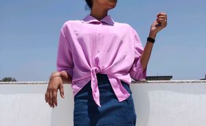 Vintage Shirt With Designer Collar