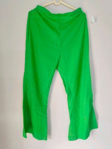 Green Flared Pants