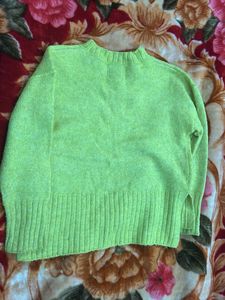 Lime Green Knit Pullover