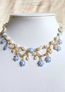 Pearl &amp; Floral Necklace