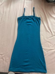 sea green strappy dress