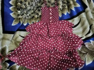 Frock, Top, Dhoti Set For Girls (Pack Of 3)