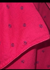 Pink Pure Cotton Printed Nighty