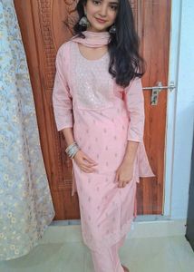 Baby pink kurta set 🌻