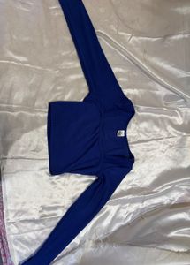 Blue Long Sleeve Top