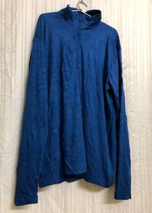 Sport-Tek Blue Long Sleeve Zip T Shirt
